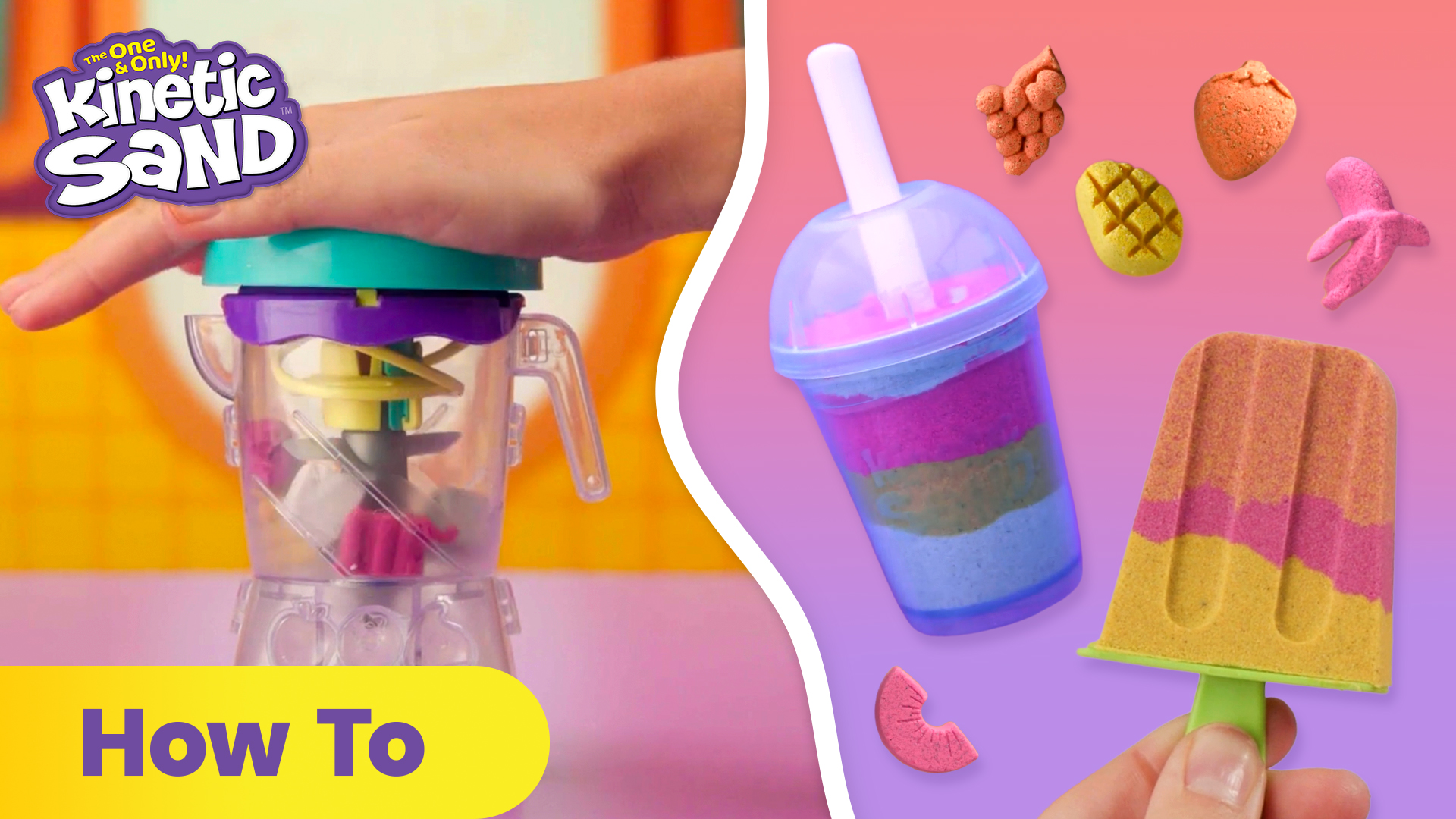 Amazon.com: Kinetic Sand, Smoothie Mixer Playset with 14 oz Play